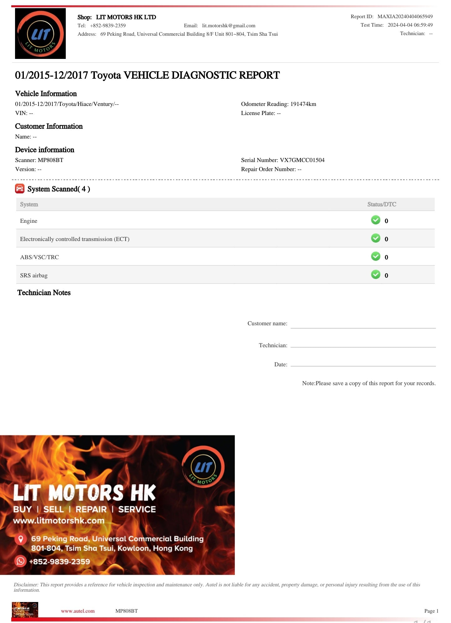2015 TOYOTA HIACE LWB GL DIESEL 3.0T AT